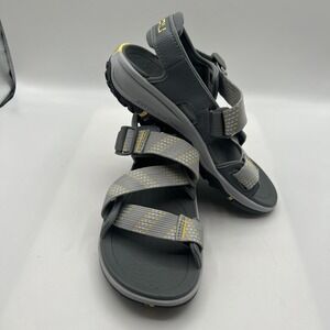 NEW Kuru Women's Current Sandal, Gray, Soft Yellow,Walking,Hiking, SZ: 8 M, NWOB